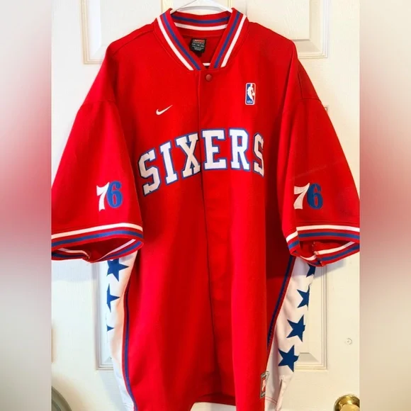 VTG Philadelphia 76ers Jersey – Stars & Stripes City Edition - Size Xl - Picture 3 of 17